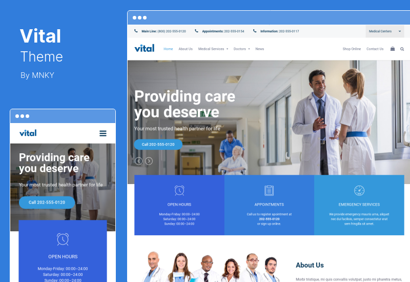 Tema Vital - Tema WordPress de Saúde, Medicina e Bem-Estar