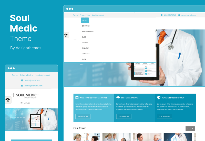 Tema SoulMedic - Tema WordPress de Médico Hospitalar