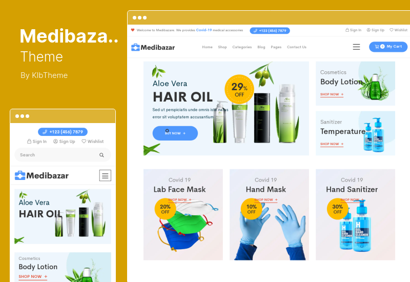 Tema Medibazar - Tema Médico WooCommerce