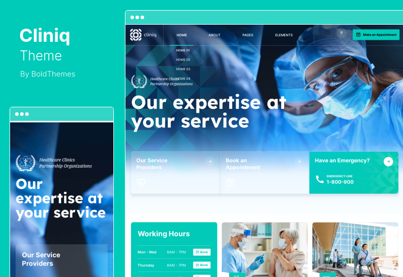 Tema Cliniq - Tema WordPress Médico, Saúde e Medicina