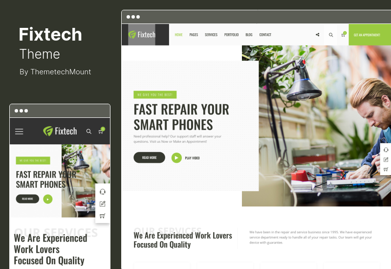 Tema Fixtech - Tema WordPress per servizi di riparazione di computer e dispositivi mobili