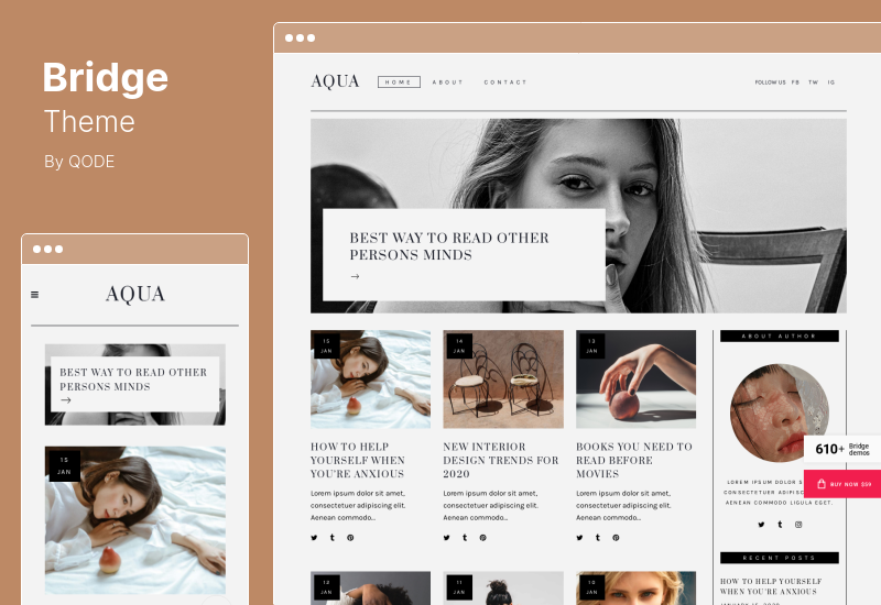 Tema Bridge - Tema WordPress multiuso creativo