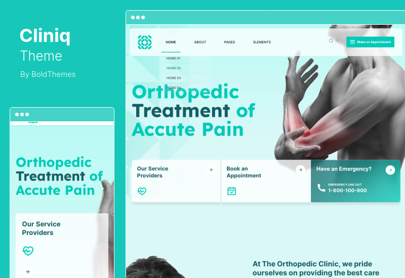 Cliniq-Thema - WordPress-Theme für Ärzte, Gesundheit und Medizin