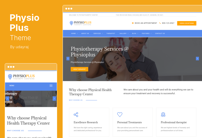 Physio Plus Theme - Physiotherapie Physiotherapie WordPress Theme