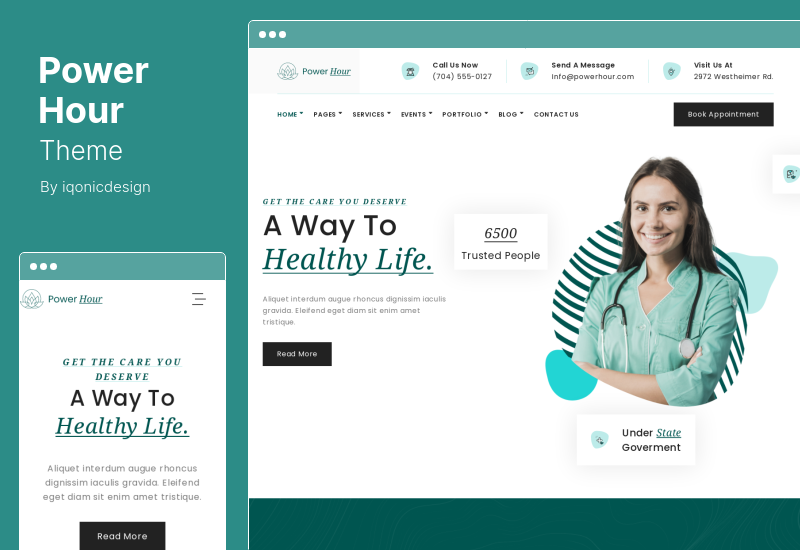 Power Hour-Thema – Therapie WordPress-Thema