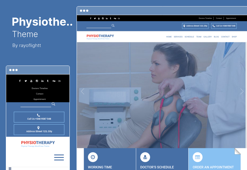 Physiotherapie-Thema - Physiotherapie-WordPress-Theme