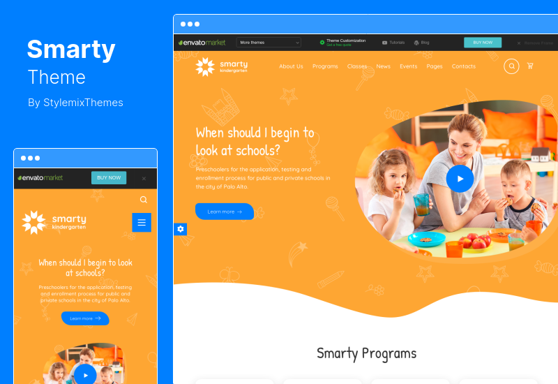 Smarty Theme - 學校幼兒園 WordPress 主題