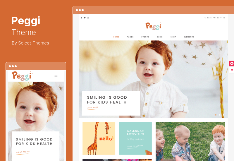 Peggi 主題 - 多用途兒童 WordPress 主題