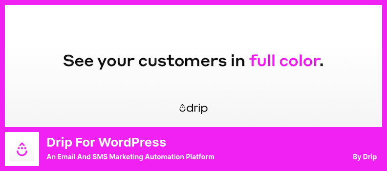 Drip for WordPress Plugin: una plataforma de automatización de marketing por correo electrónico y SMS