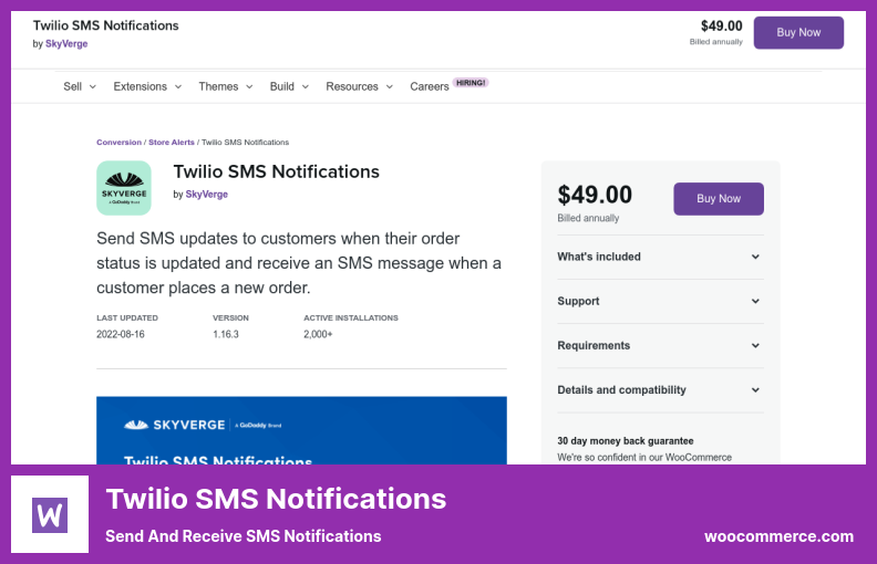 Complemento de notificaciones por SMS de Twilio - Enviar y recibir notificaciones por SMS