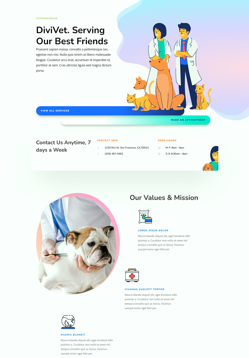 Divi Fullwidth Header Hero Bölüm Tam Tasarım