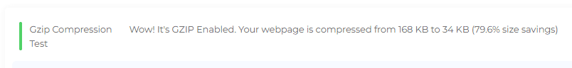 Test kompresji gzip