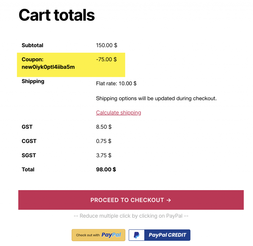 خصم الاشتراك المطبق في عربة WooCommerce