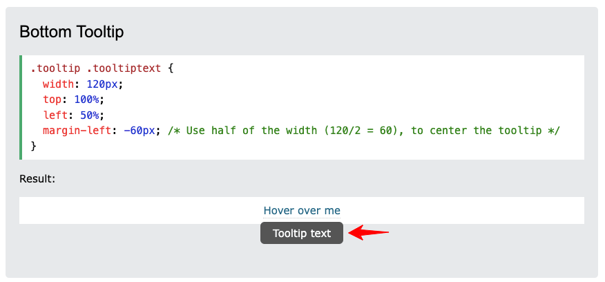 Kompletny przewodnik dotyczący dodawania podpowiedzi w witrynie Elementor 5 Change the position of your tooltip at the bottom