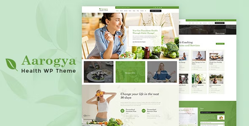 Aarogya - temă WordPress pentru blogul de sănătate