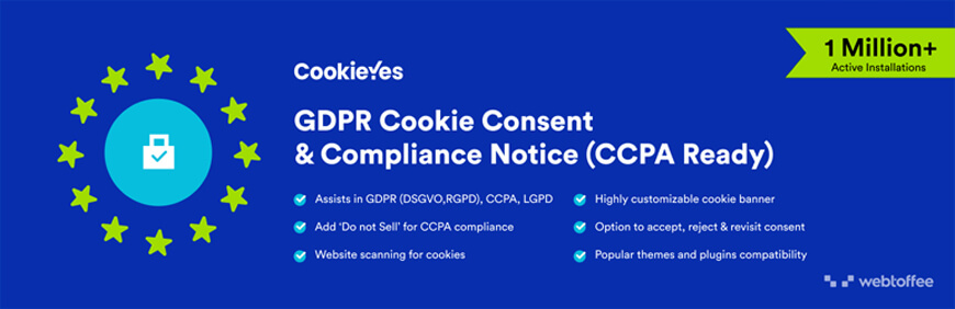 CookieYes - Complemento de consentimiento de cookies de WordPress