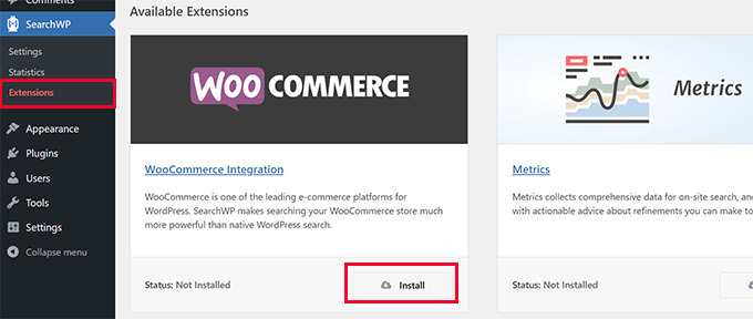 検索結果での WooCommerce の統合 WooCommerce integration in search results