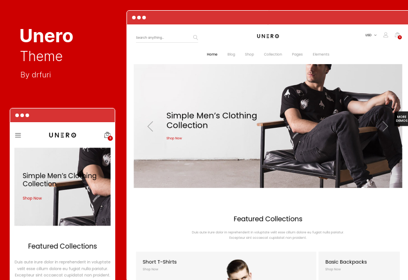 Тема Unero — минималистская тема WordPress для WooCommerce с использованием AJAX