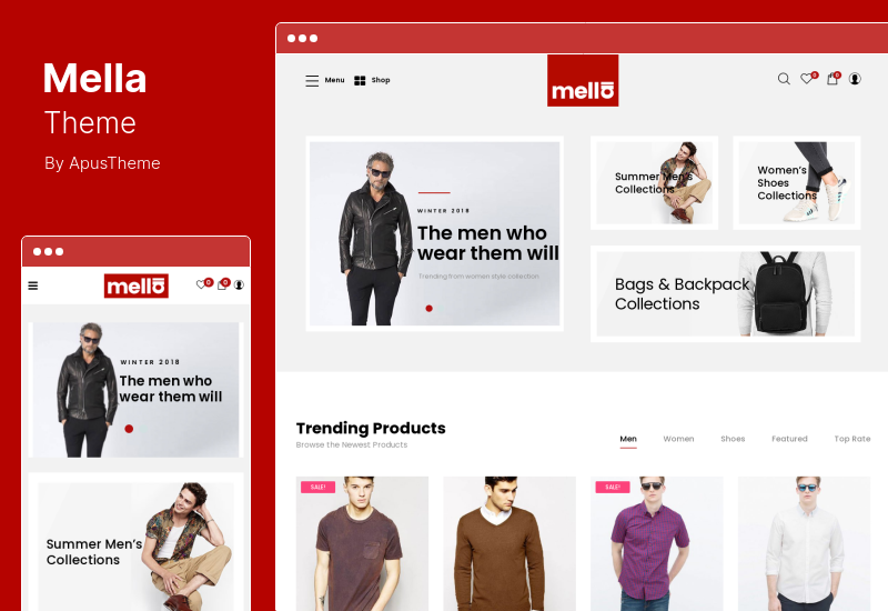 Mella Theme - Минималистская тема AJAX WooCommerce