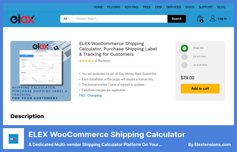 ELEX WooCommerce Gönderi Hesaplama Eklentisi - WooCommerce Web Sitenizde Özel Bir Çok Satıcı Gönderi Hesaplama Platformu