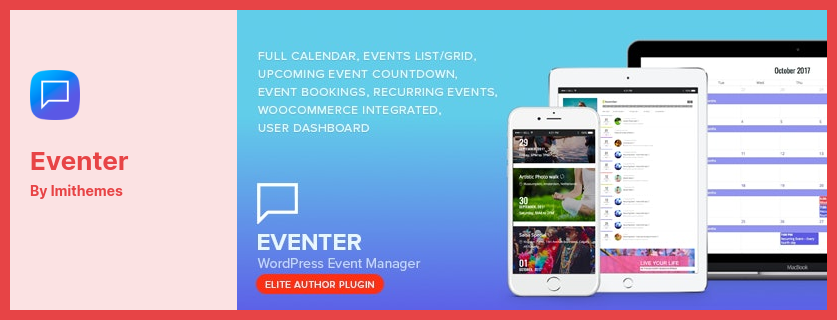 المكون الإضافي Eventer - البرنامج الإضافي لمدير الأحداث والحجز في WordPress
