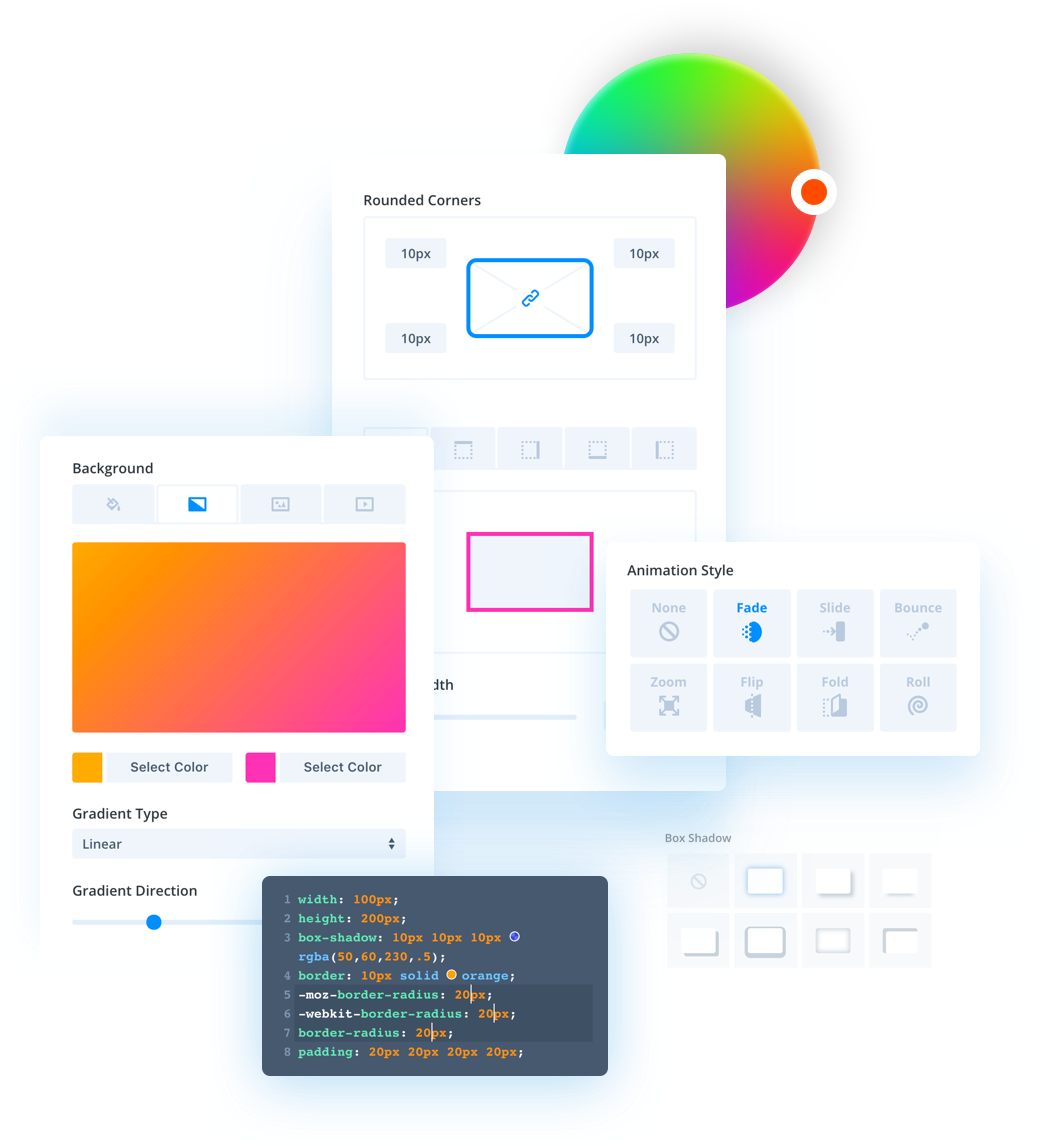 Strumenti Divi Design per pagine WordPress