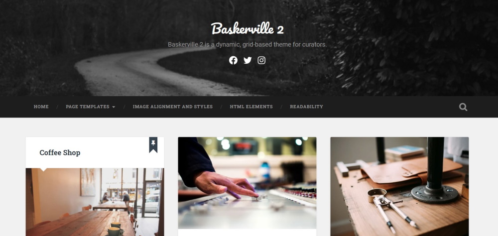 عرض موضوع Baskerville 2 WordPress
