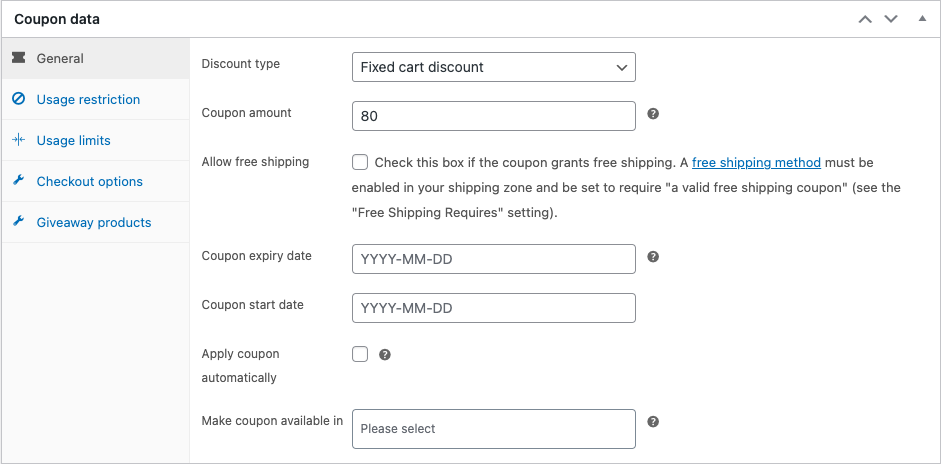 kupon rabatowy z inteligentnymi kuponami dla woocommerce