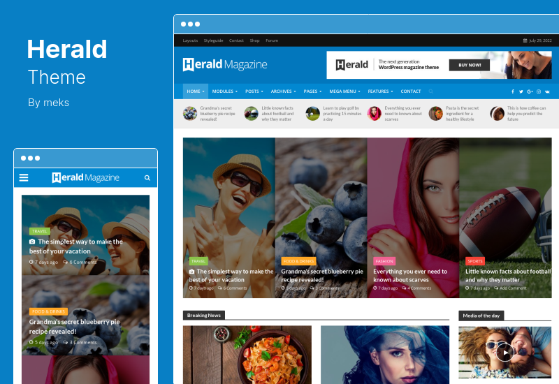 Herald-Thema - WordPress-Theme für Zeitungs- und Nachrichtenportale