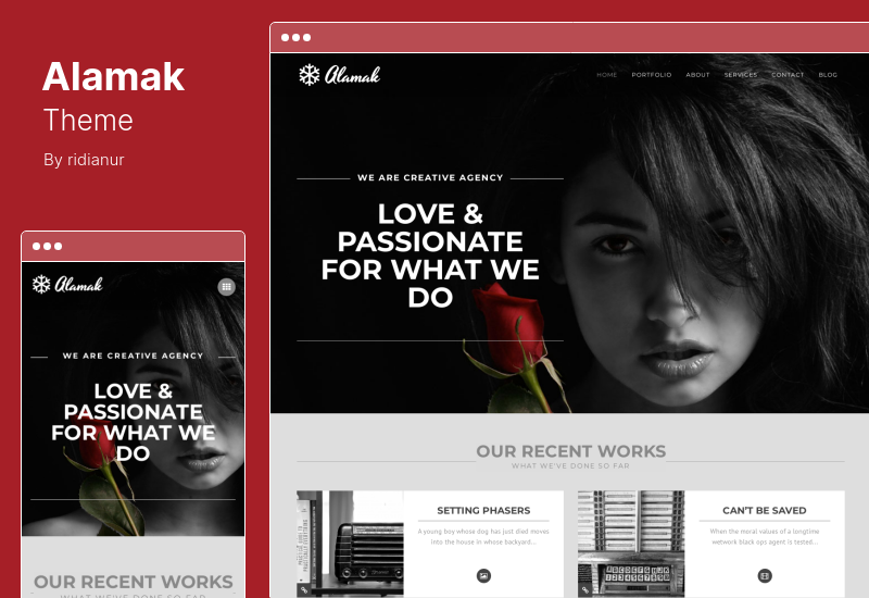 Alamak Theme – Responsive One-Page-Portfolio-Theme