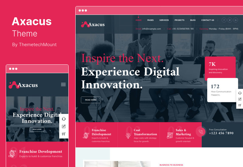 Axacus Theme - WordPress-Thema für Wirtschaftsagenturen