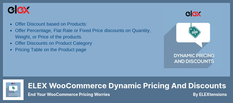 ELEX WooCommerce Plugin für dynamische Preise und Rabatte - Schluss mit Ihren WooCommerce-Preissorgen
