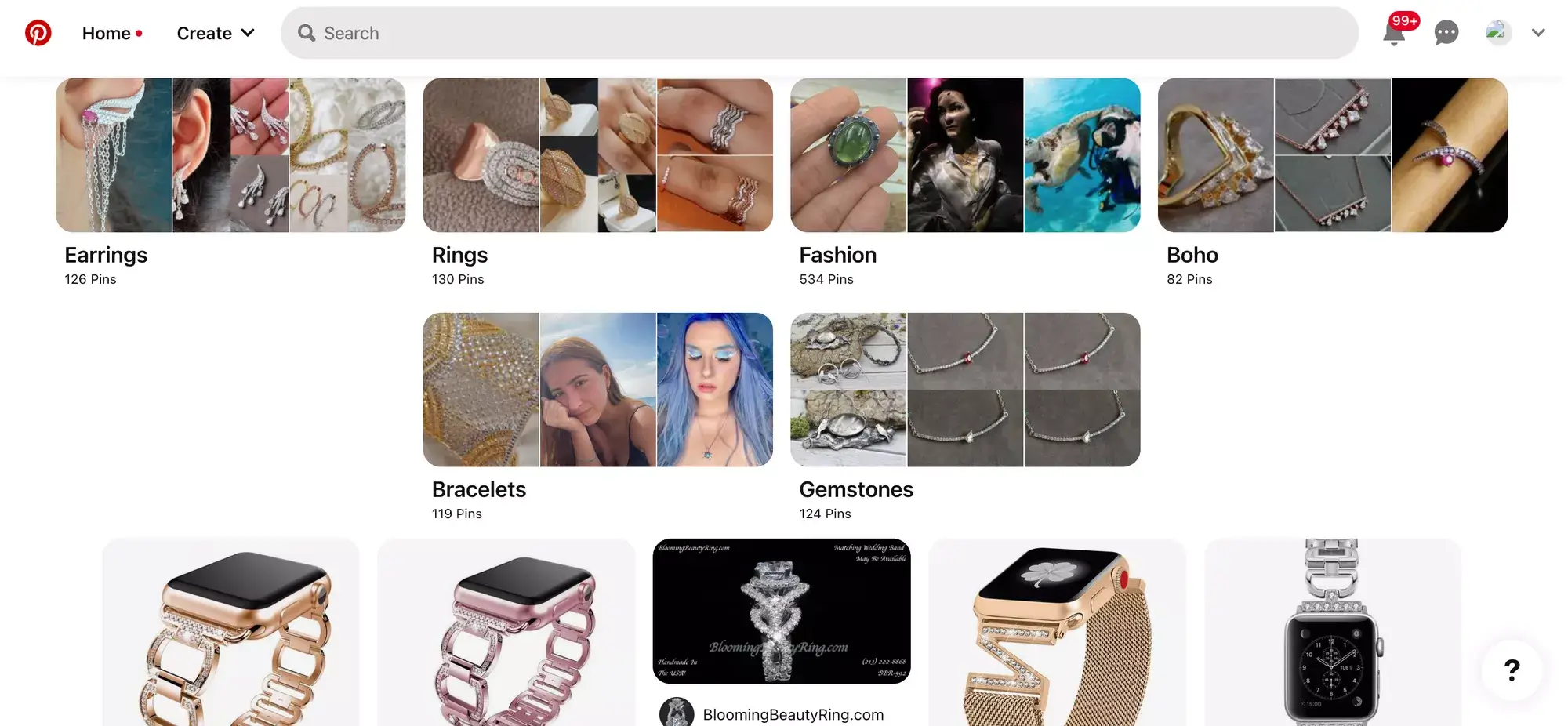ジュエリーをオンラインで販売するための Pinterest