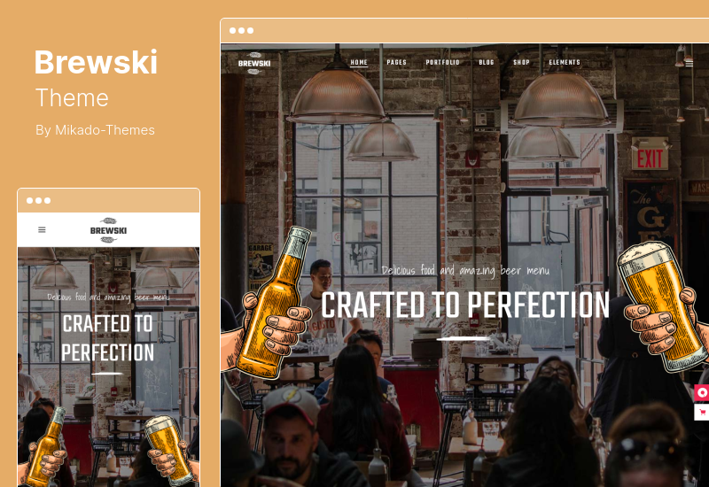 Tema Brewski - Tema de WordPress para pub y cervecería