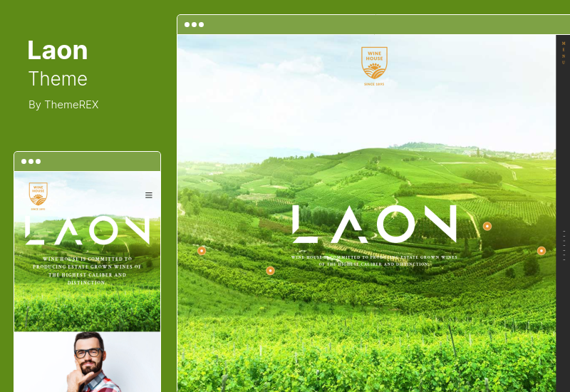 Tema Laon - Tema de WordPress para casa de vinos, viñedos y licores