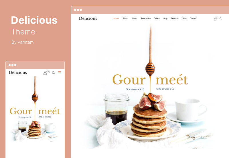 Tema delicioso - Tema de WordPress para cafetería y restaurante