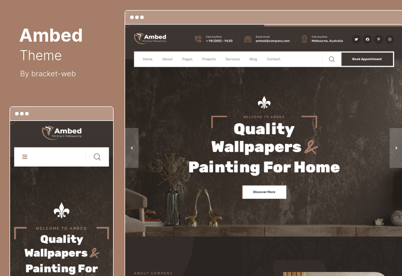 Ambed-Thema - Tapeten- und Maldienste WordPress-Theme