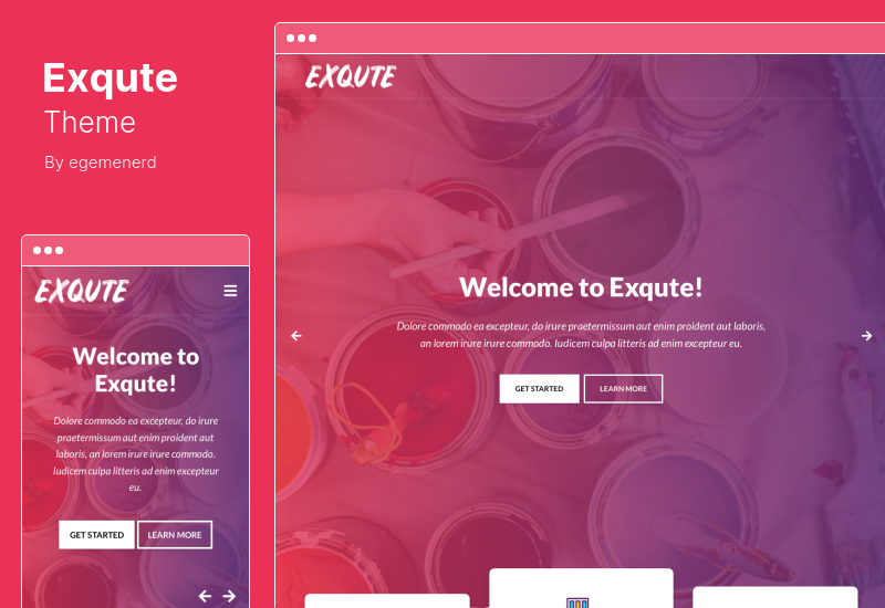 Exqute-Thema - WordPress-Theme für Malerunternehmen