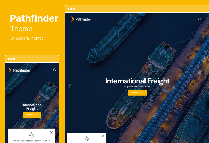 Thème Pathfinder - Thème WordPress pour le transport et la logistique des marchandises