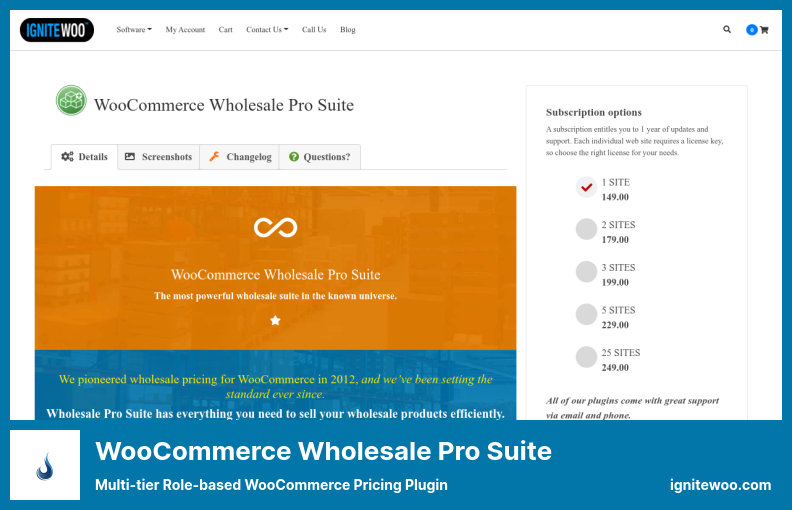 WooCommerce Wholesale Pro Suite Plugin - Complemento de precios de WooCommerce basado en roles de varios niveles
