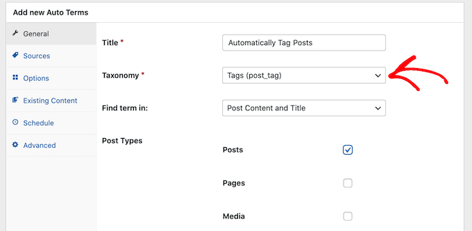 Posts in WordPress automatisch taggen Automatically tagging posts in WordPress