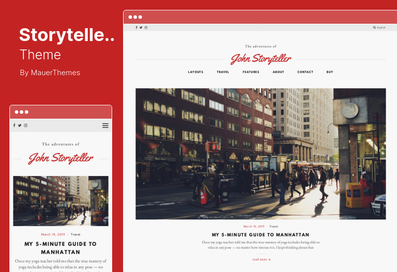 Tema del narratore - Un tema WordPress per un blog narrativo