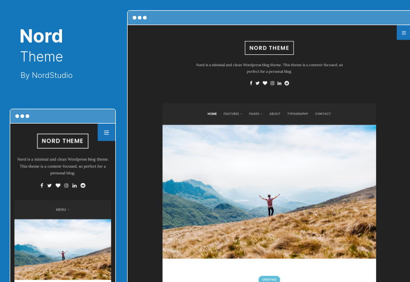 Tema Nord - Tema WordPress per blog personale minimale e pulito