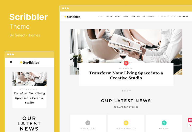 Tema Scribbler - Tema WordPress semplice per blog