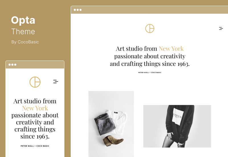 Tema Opta - Tema WordPress per portfolio e fotografia minimale