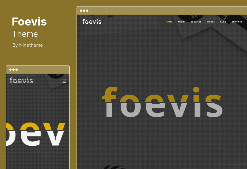 Tema Foevis - Tema WordPress Minimal Agency & Video Portfolio