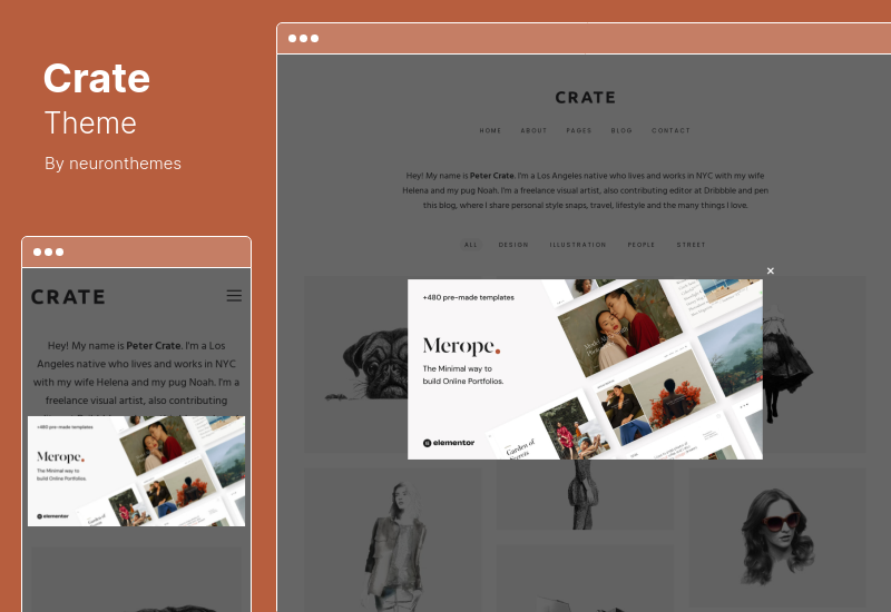 Tema della cassa - Tema WordPress minimalista
