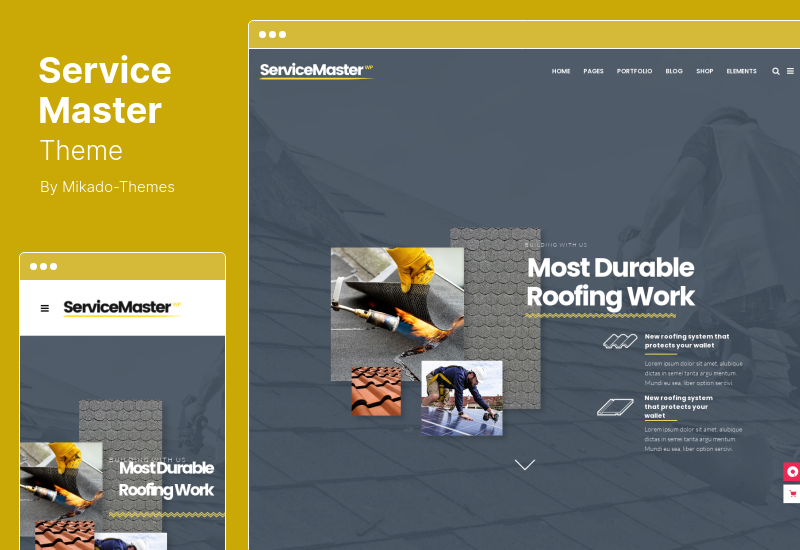 서비스 마스터 테마 - Handyman WordPress 테마
