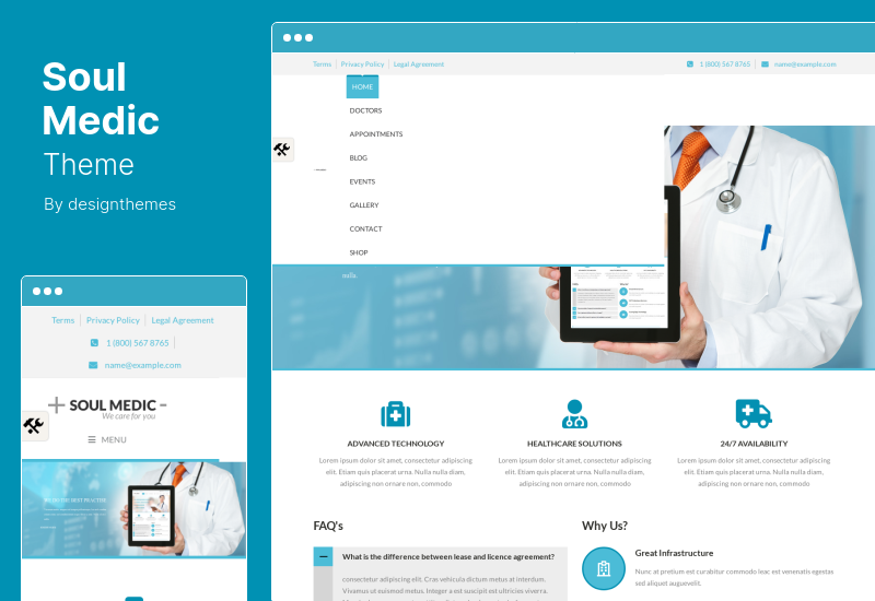 SoulMedic-Thema - WordPress-Theme für Krankenhäuser und Ärzte