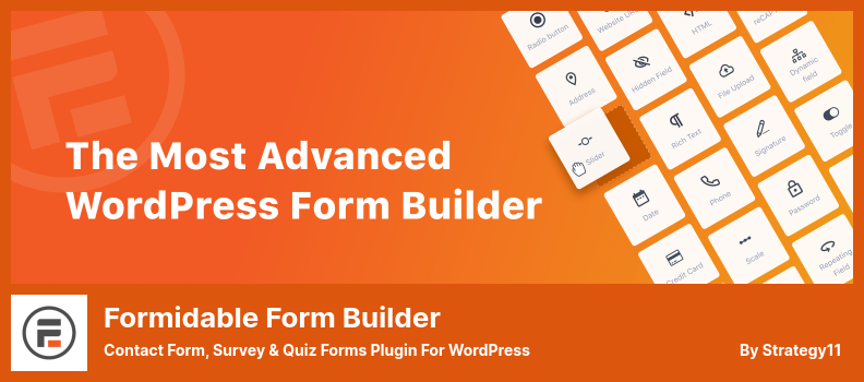 Formidable Form Builder 플러그인 - WordPress용 문의 양식, 설문조사 및 퀴즈 양식 플러그인